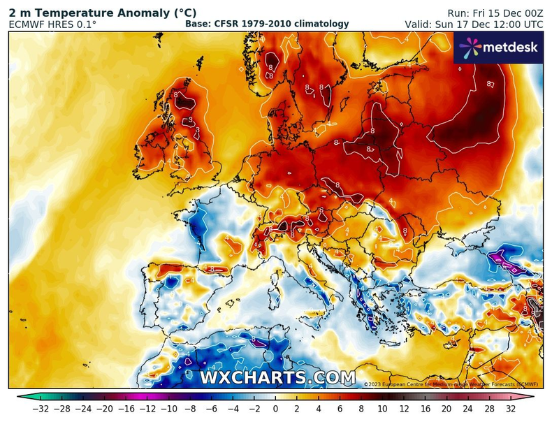 Temperatura wystrzeli. Lokalnie będzie niemal 10 st. C więcej niż wskazuje norma