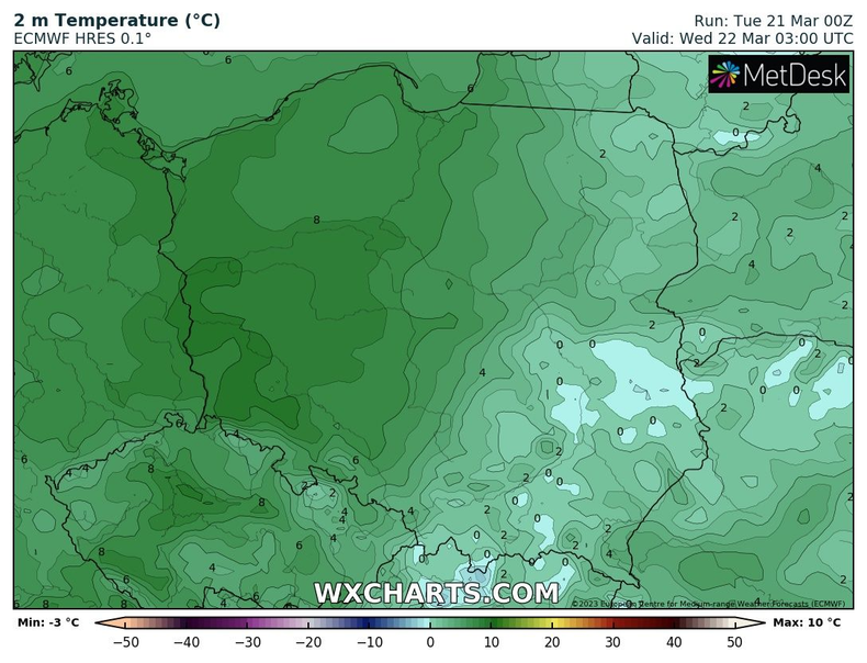 Temperatura będzie zróżnicowana