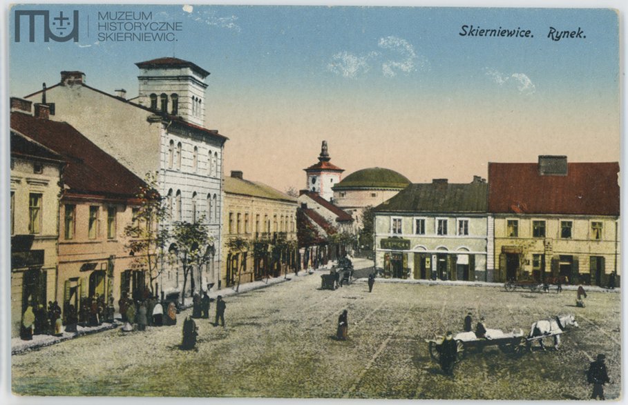 Rynek w Skierniewicach z 1910 roku