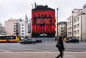 Mural AC/DC w centrum Warszawy
