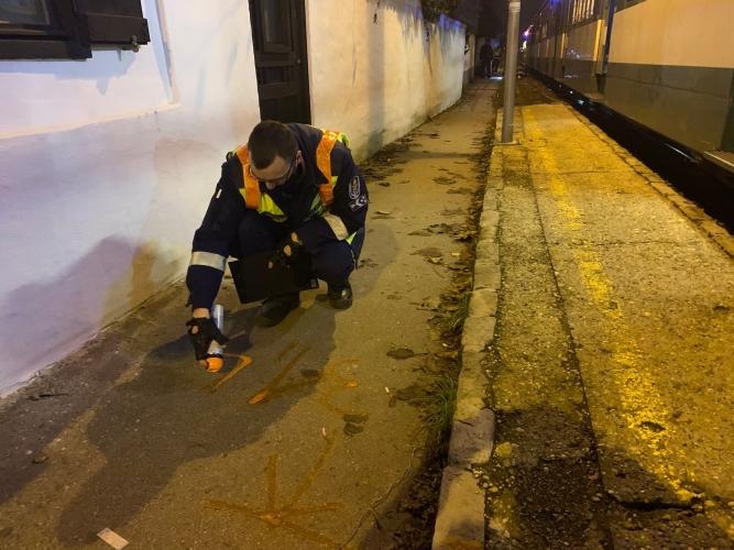 Kerékpárost gázolt halálra a HÉV Budapesten./ fotó: police