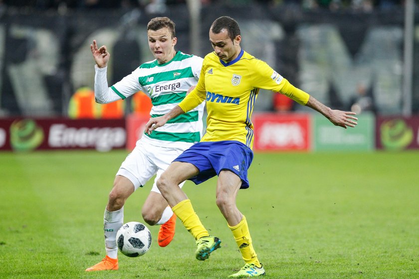 17.04.2018 ARKA GDYNIA - KORONA KIELCE 1/2 FINALU PUCHAR POLSKI REWANZ PILKA NOZNA