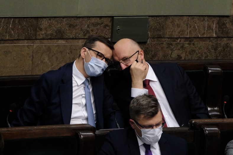 Mateusz Morawiecki i Piotr Wawrzyk