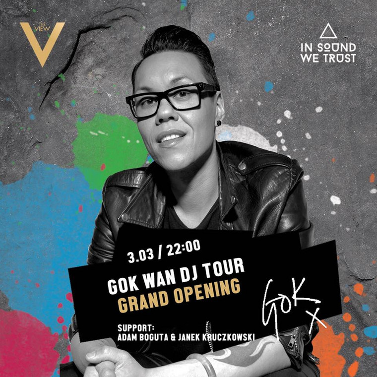 Gok Wan w Polsce - plakat Grand Opening trasy koncertowej