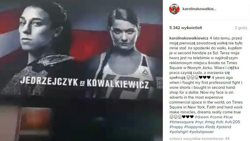 Karolina Kowalkiewicz nie miała pieniędzy na spodenki. Wspomina przed walką z Jędrzejczyk