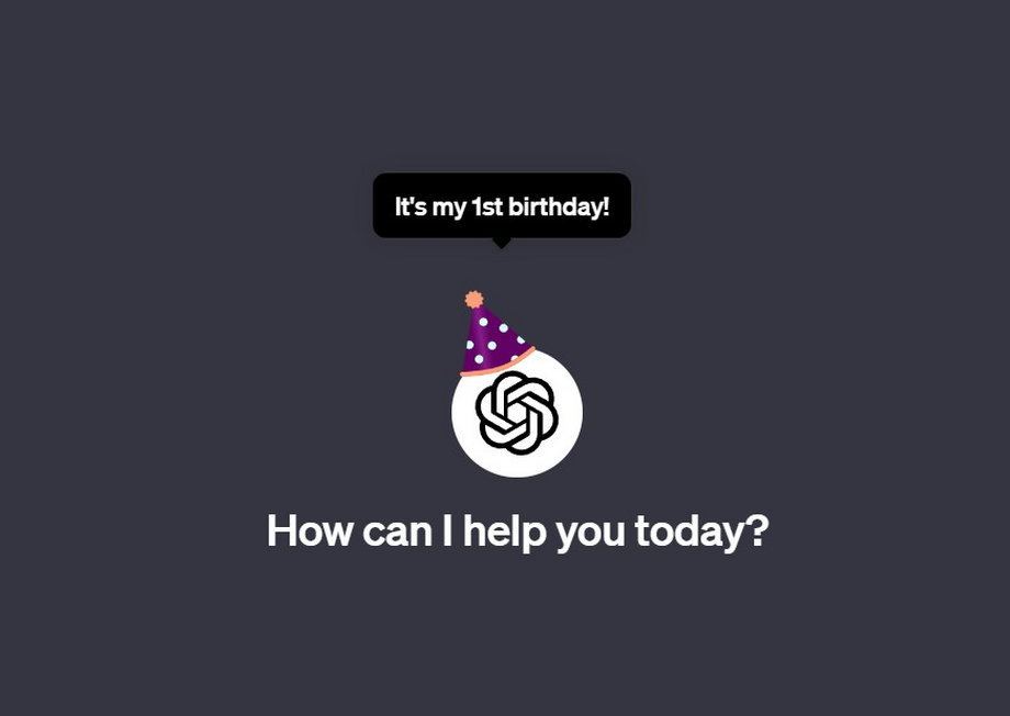 ChatGPT, główny produkt OpenAI, świętuje dziś swoje pierwsze urodziny