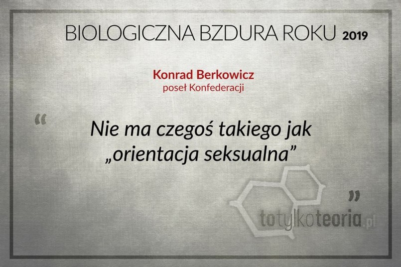 Biologiczna Bzdura Roku 2019