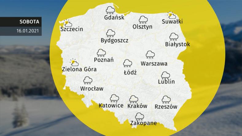 Prognoza Pogody Dla Polski Jaka Pogoda W Sobote 16 Stycznie 2021 Wiadomosci