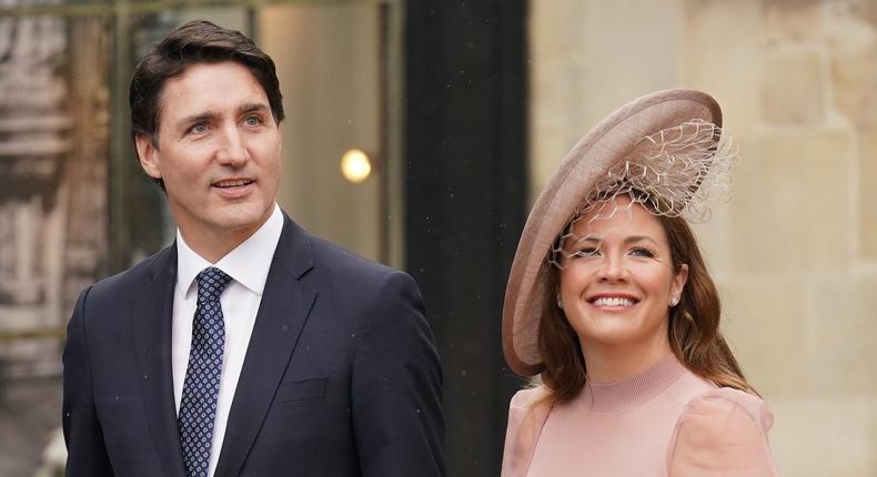 Le Premier ministre canadien Justin Trudeau et son épouse Sophie Grégoire Trudeau ont annoncé leur séparation. Jacob King/PA Images via Getty Images
