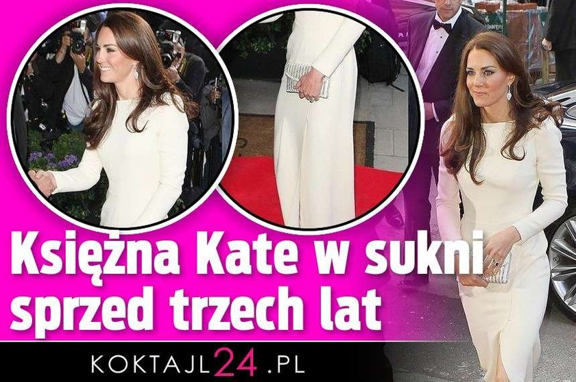 Księżna Kate w sukni sprzed trzech lat