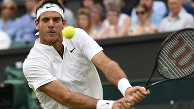 Wimbledon: Del Potro wyeliminował Wawrinkę