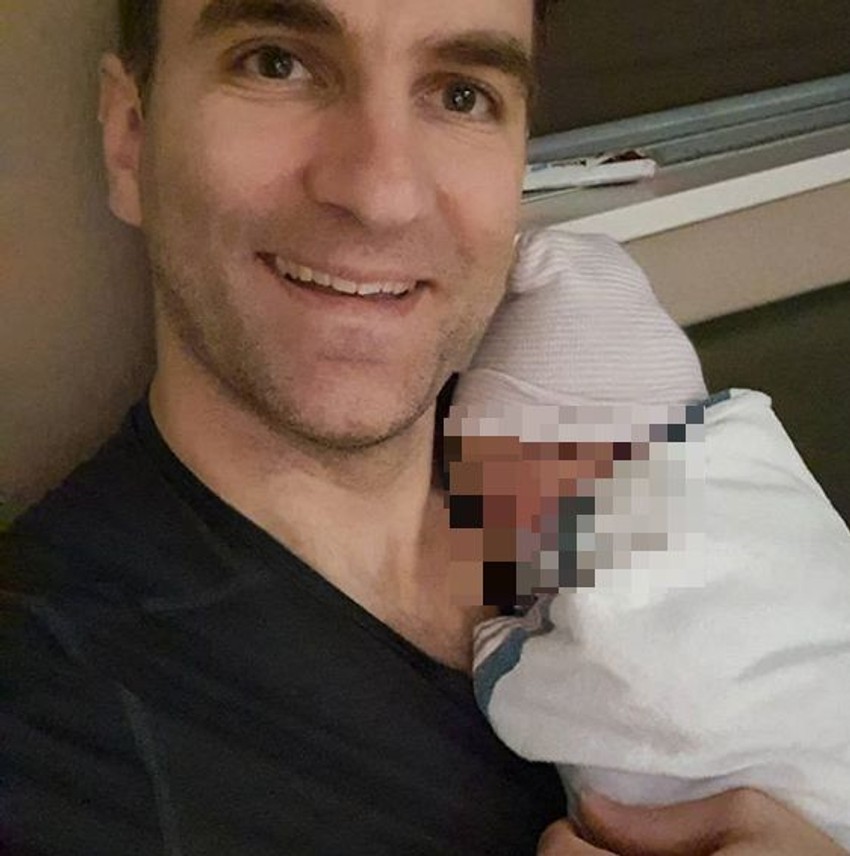 Stefan Milenković sa sinom