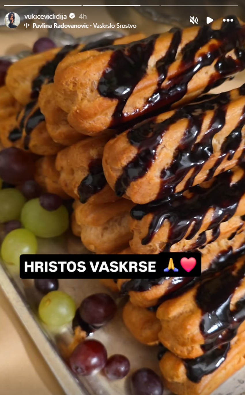 Lidija pokazala trpezu za Uskrs