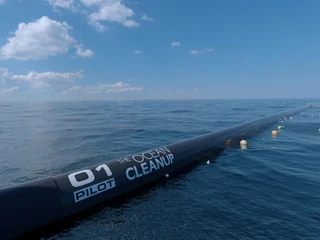 Element konstrukcji Ocean Cleanup