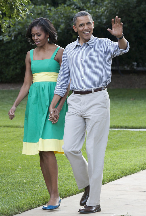 Barack i Michelle Obama wyletnieni