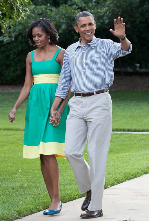 Barack i Michelle Obama wyletnieni