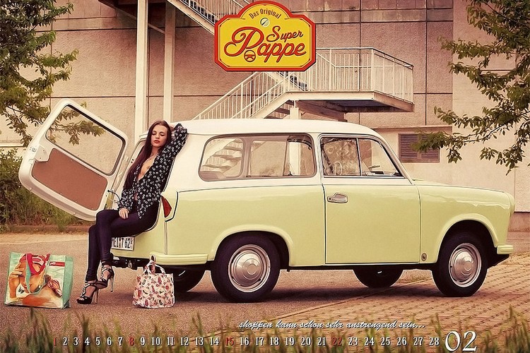 Trabant w kaledarzu Super Pappe 2015