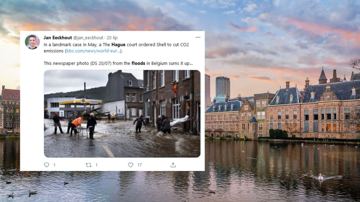 Holandia. Powodzie. Blokada centrum Hagi przed turystami i złodziejami