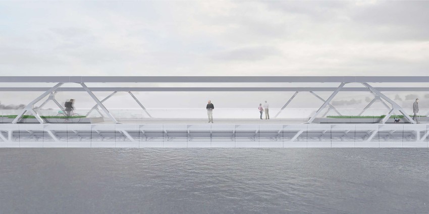 Pešačko - biciklistički most u Novom Sadu