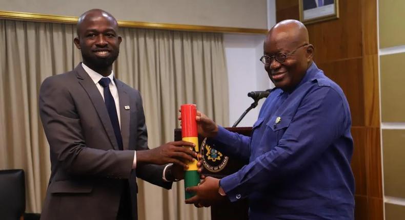 Dr. Peter Appiahene with Nana Addo