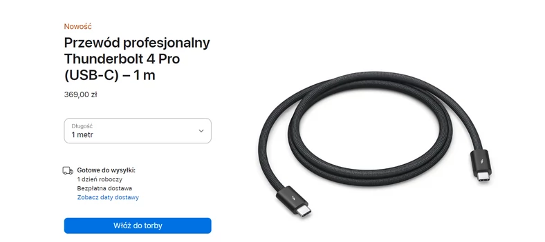 Kable USB-C w sklepie Apple