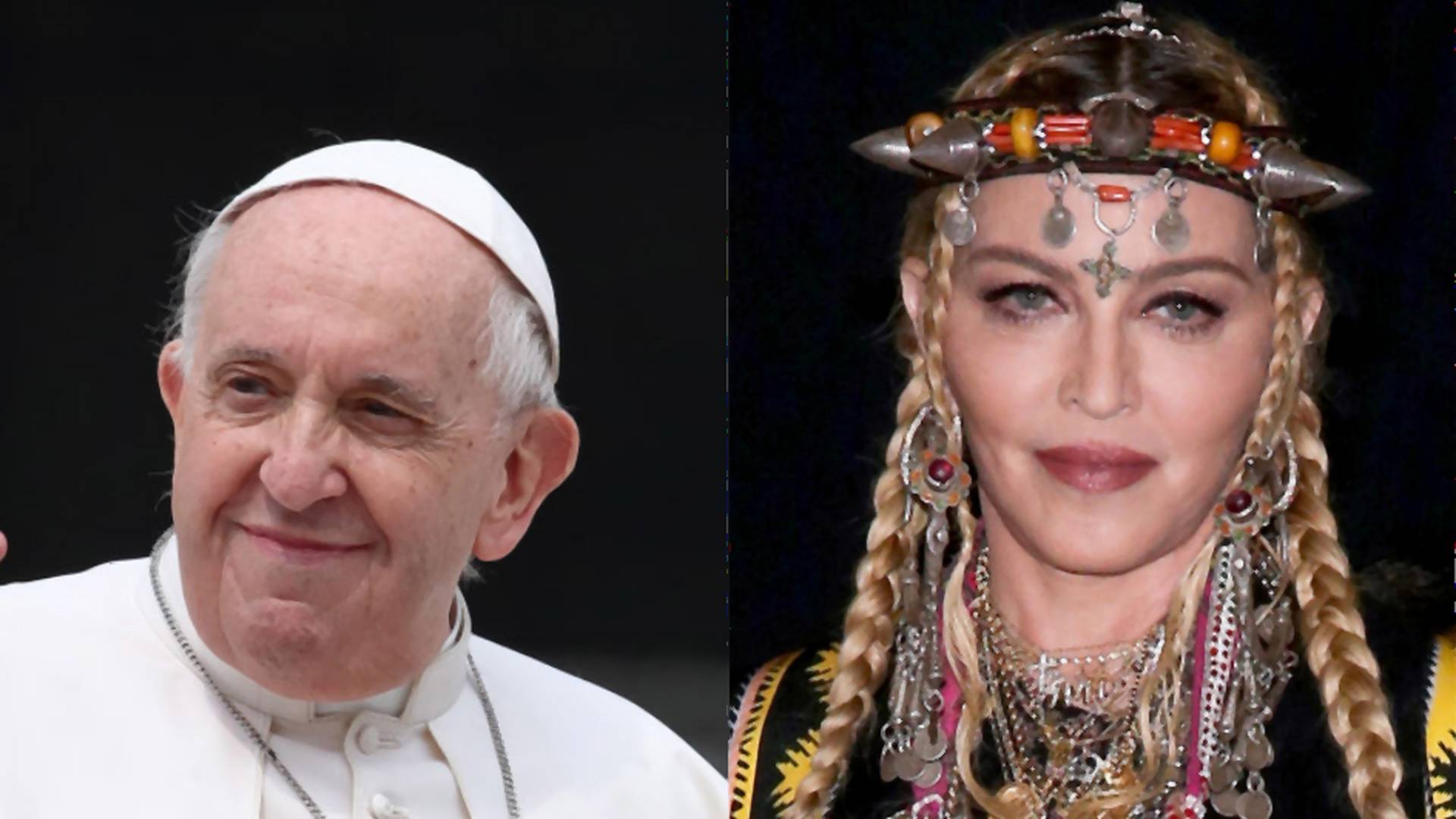 Madonna a pápa előtt gyónná meg a bűneit