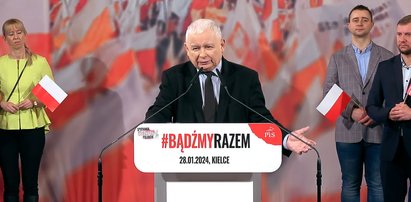 Kaczyński nie hamował się na mównicy. Widownia pękała ze śmiechu