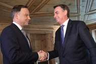 Andrzej Duda i Jair Bolsonaro w Davos