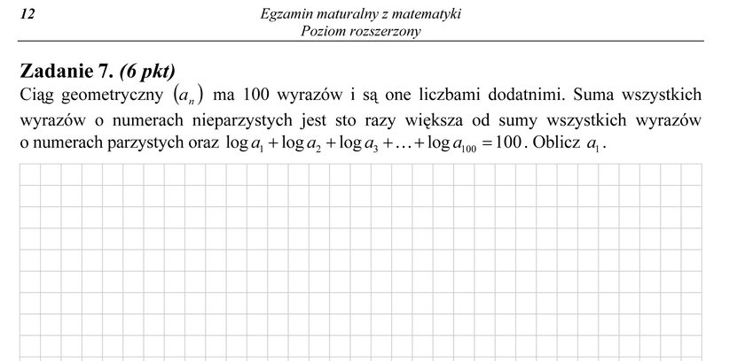 Matematyka poziom rozszerzony. 