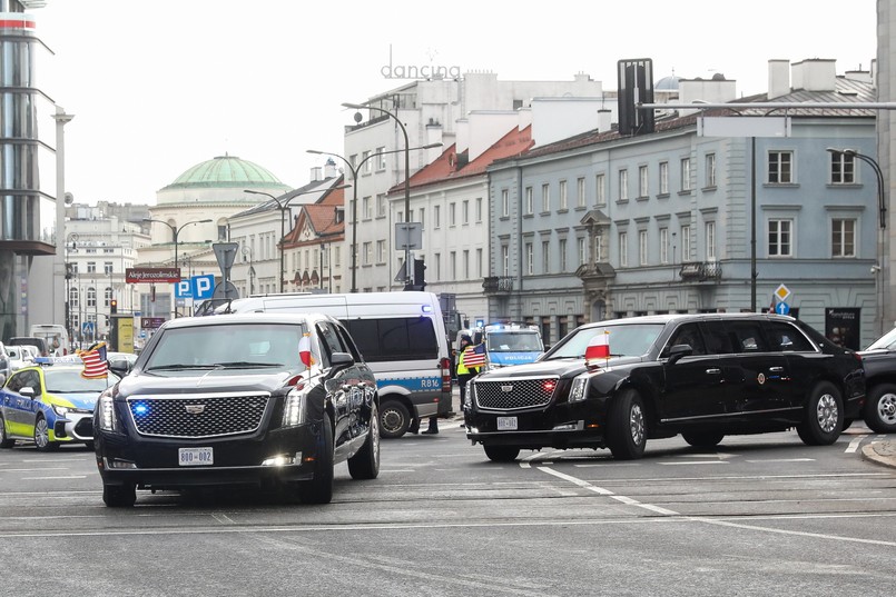 Bestia prezydenta USA, Cadillac One w Warszawie, Joe Biden w Polsce