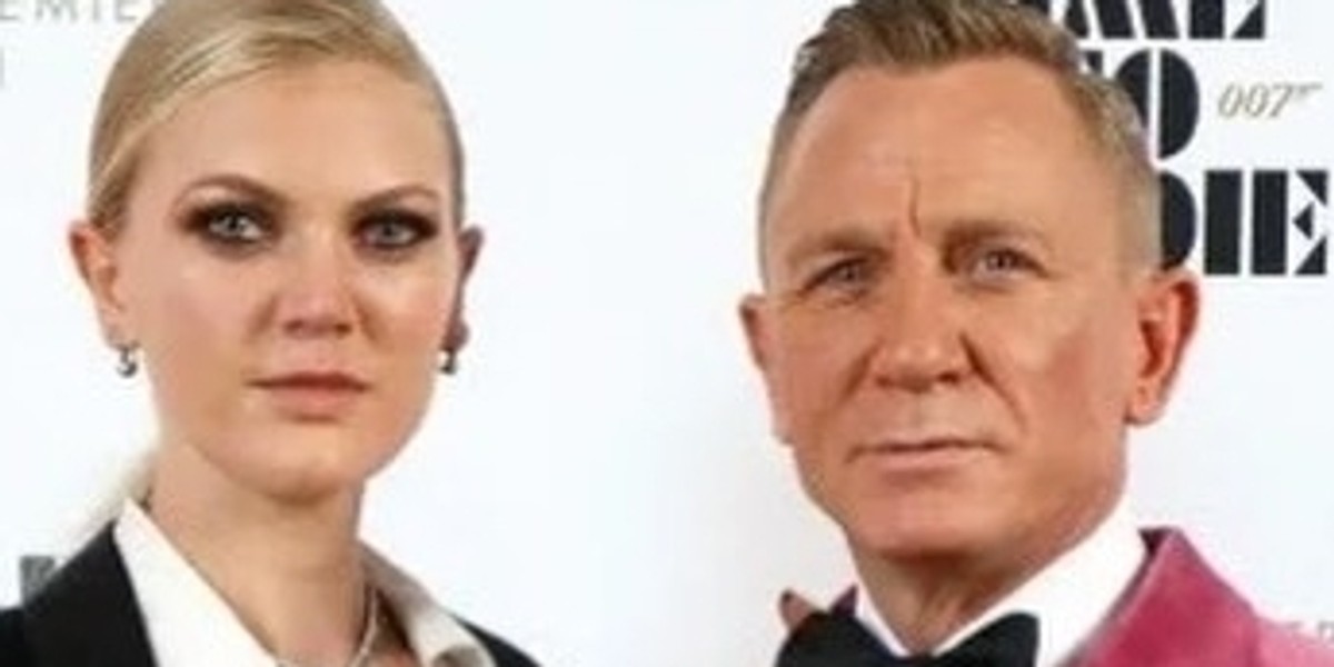 Daniel Craig i jego córka - Ella Loudon.