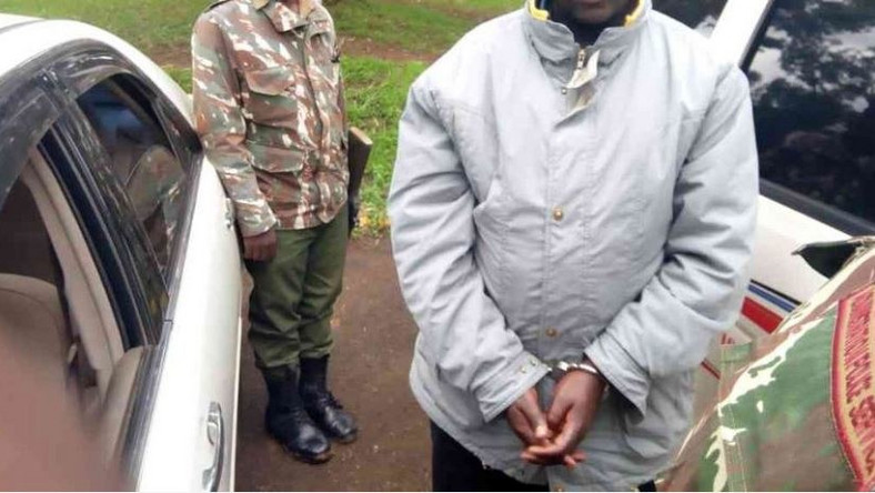 File image of a suspect during a past arrest. Deputy OCS Sabina Kerubo arrested after body of Star journalist Eric Oloo was found in her house