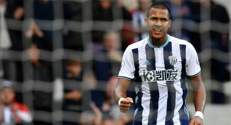 West Bromwich Albion's striker Salomon Rondon, seen in September 2016, set up a goal from James Morrison against Burnley November 21, 2016