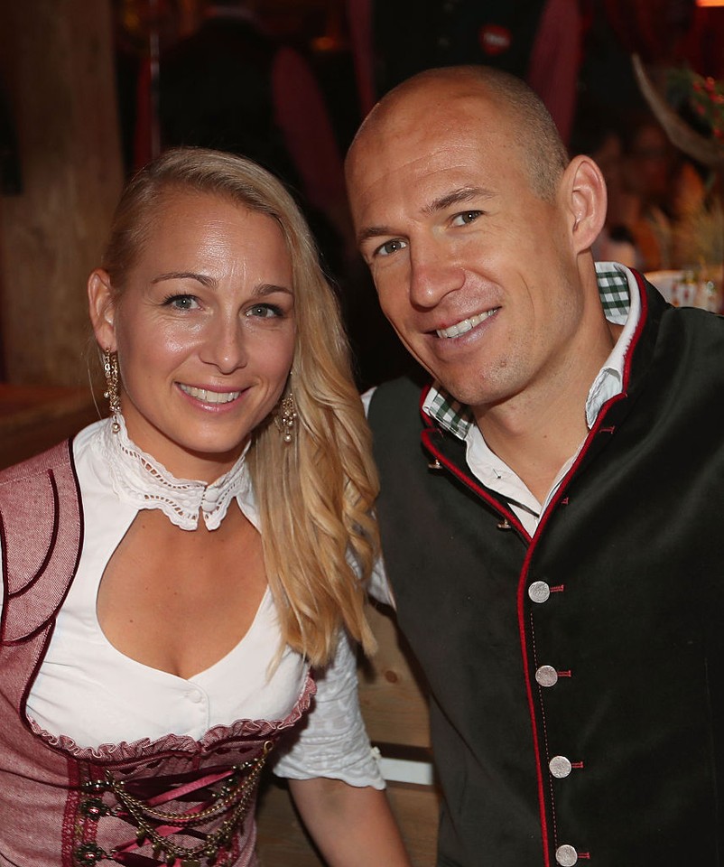 Arjen Robben i Bernadien Eillert