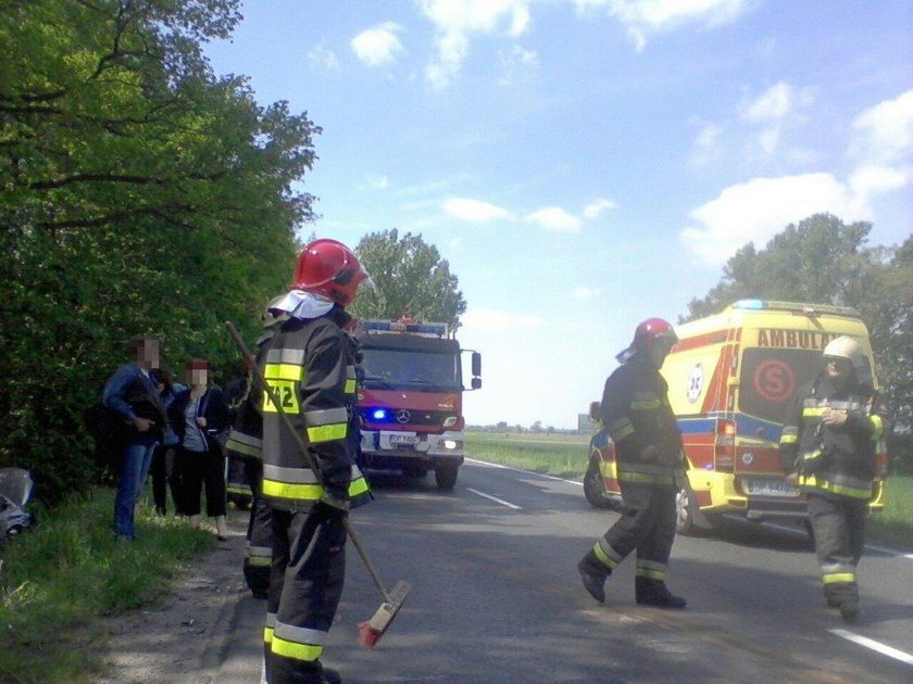 Wypadek na drodze krajowej nr 45