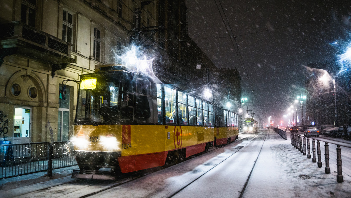 Warszawa: w mroźne noce będą jeździć tramwaje, ale nie zabiorą pasażerów