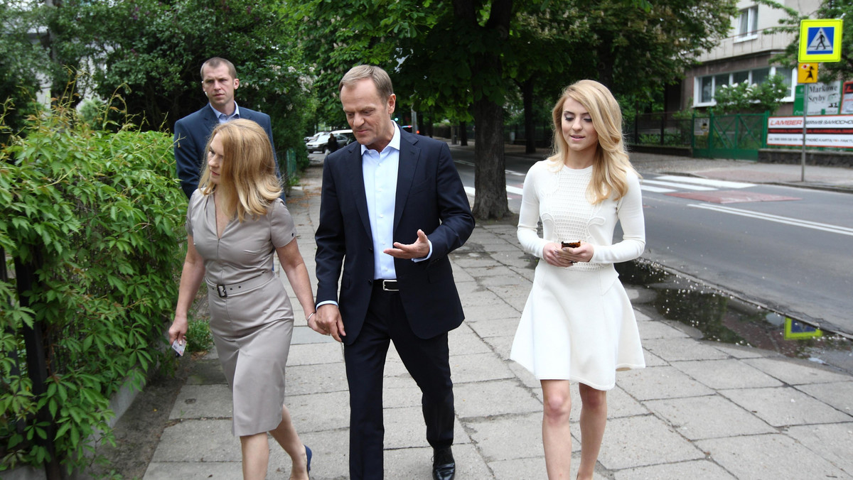 Kasia Tusk wraz z rodzicami wzięła udział w wyborach