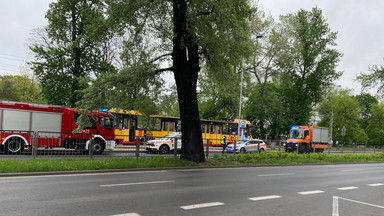Pożar w tramwaju w Warszawie. Motorniczy chwycił za gaśnicę