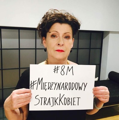 Dorota Kolak popiera Strajk Kobiet 8 marca / zdjęcie z profiul Strajk Kobiet