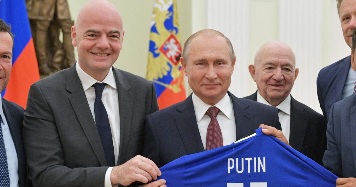 Guerra de Rusia y Ucrania.  Es amigo de Putin y gobierna el fútbol mundial