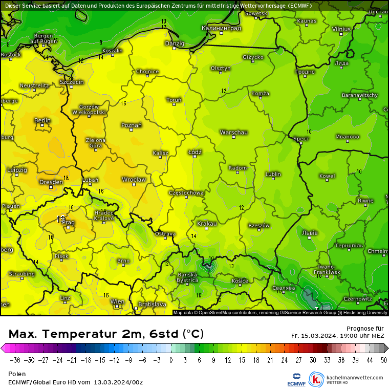 Na Nizinie Śląskiej temperatura zbliży się do 20 st. C