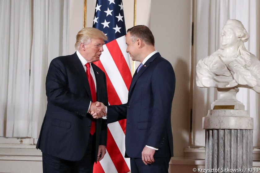 Andrzej Duda i Donald Trump