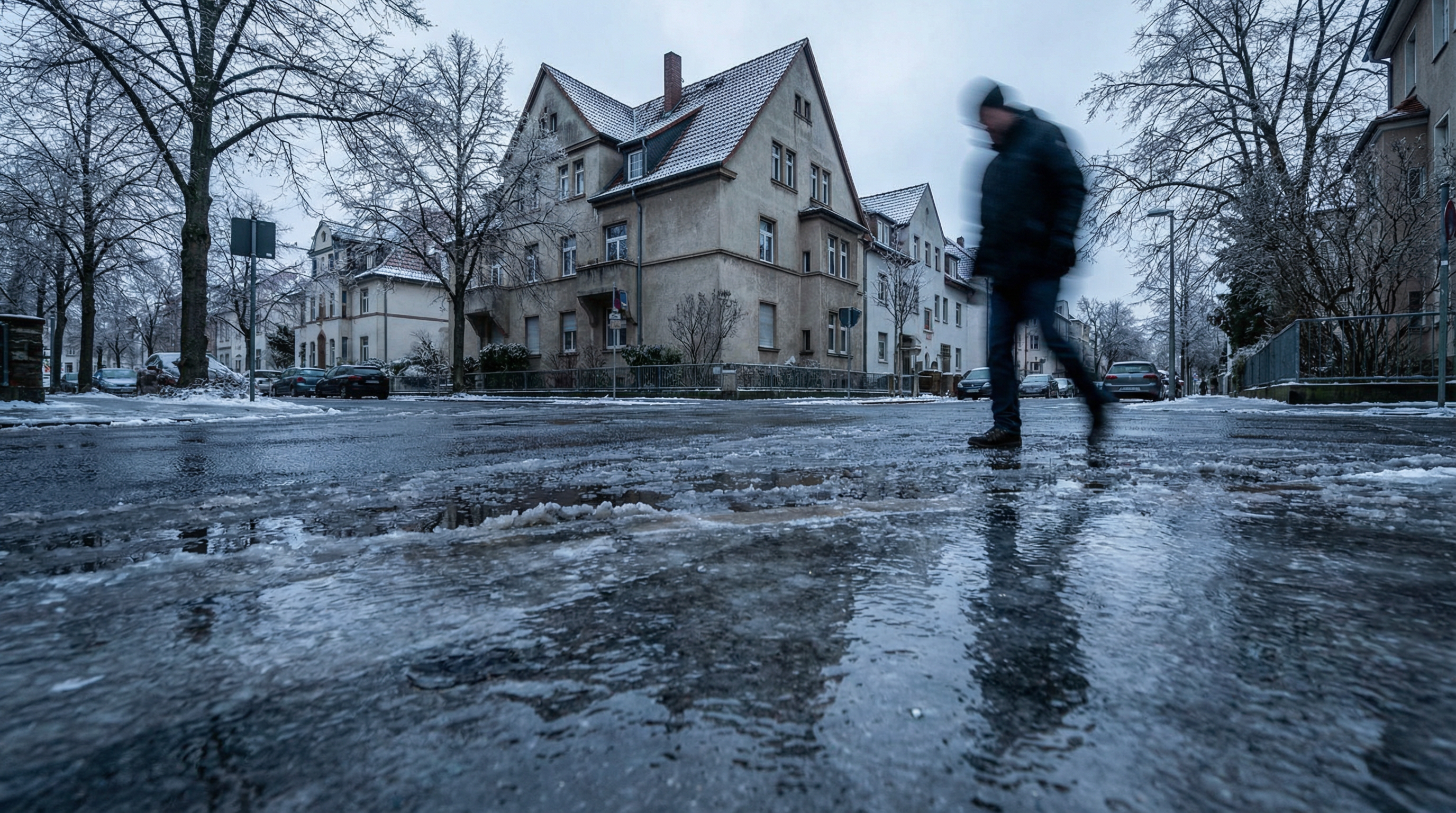Tief Leonie bringt ab Sonntagabend gefährliches Blitzeis und Verkehrsinfarkt