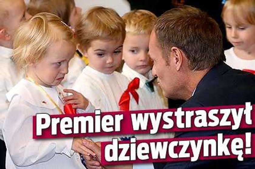 Tusk wystraszył dziewczynkę!