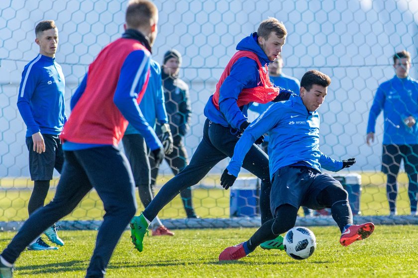 Pilka nozna. Ekstraklasa. Lech Poznan. Trening. 02.02.2018