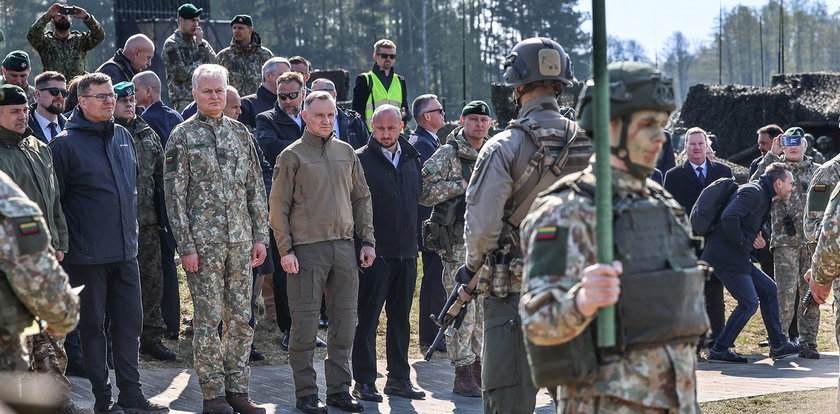 Ważna deklaracja prezydenta Andrzeja Dudy na Litwie. "Nasi żołnierze są gotowi"
