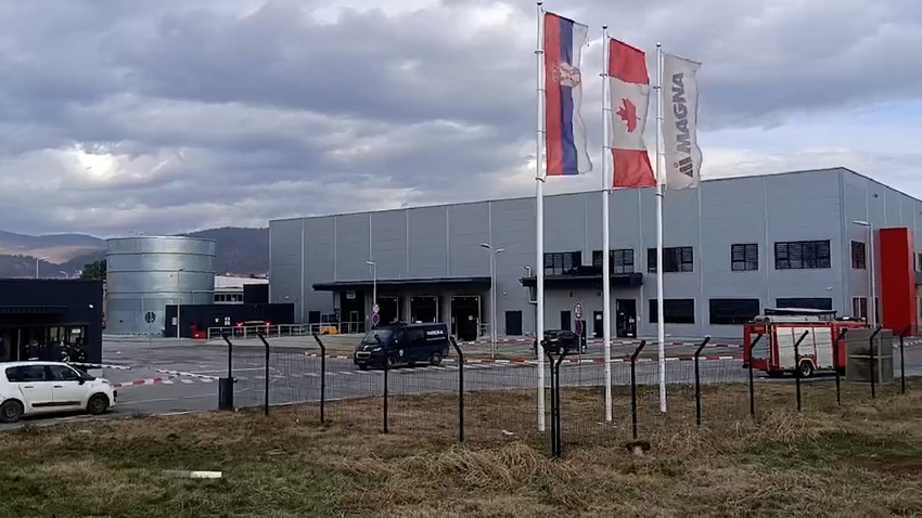 Trovanje u fabrici Magna