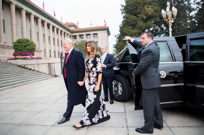 Melanija i Donald Tramp u Kini 2017. godine