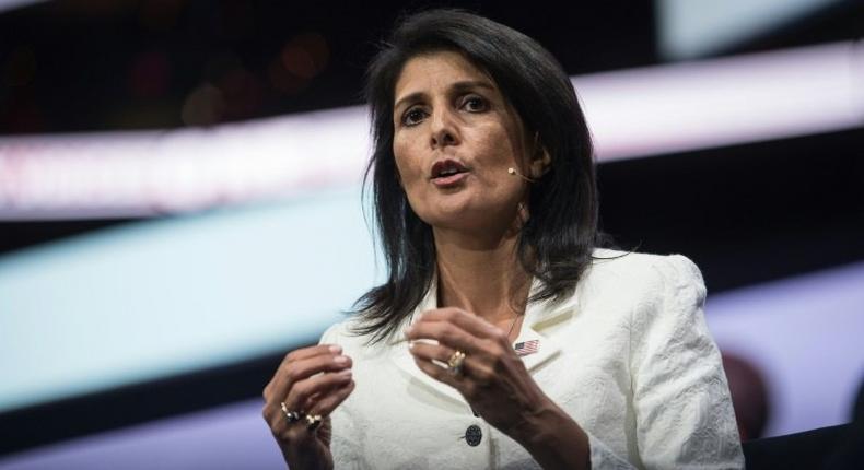 US Ambassador to the United Nations Nikki Haley said she would focus on ways to remove the influence of Assad's ally Iran