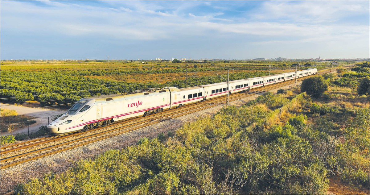 El socio español acelerará la pesa. Sus trenes circulan a una velocidad de 320 kmph.